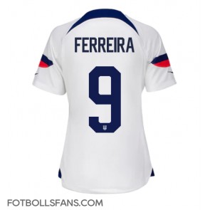 Förenta staterna Jesus Ferreira #9 Replika Hemmatröja Damer VM 2022 Kortärmad